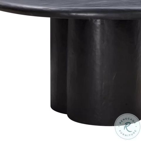 Elika Black Faux Plaster Round Dining Table From Tov | Coleman Furniture pertaining to Discovering the Elika White Faux Plaster Round Dining Table A Designer's Perspective